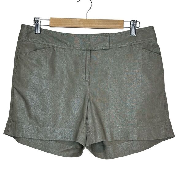 ANN TAYLOR Signature Linen/Cotton Taupe Gray Color Size 4 - Picture 1 of 12